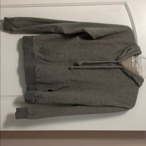 Gray light weight hoodie